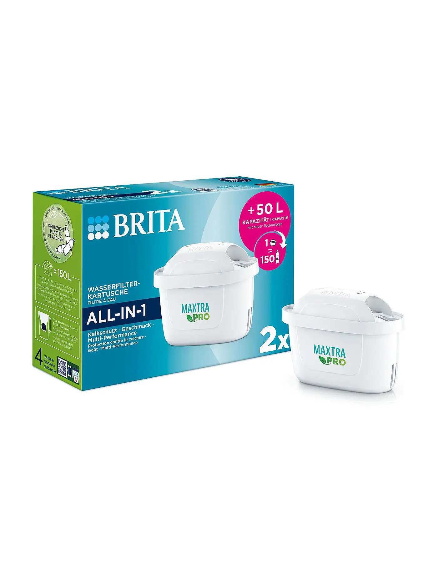 BRITA | Filterkartuschen MAXTRA PRO All-in-1 2-er Pkg. | 